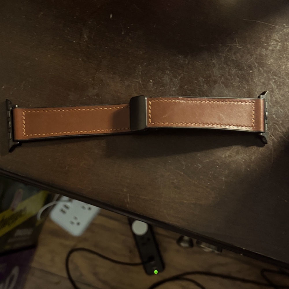 Brown Leather Watch Band. I watch 49 and compatible. Never used.